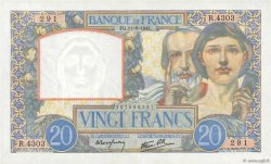 20 Francs TRAVAIL ET SCIENCE  FRANCE  1941 F.12.15