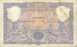 100 Francs BLEU ET ROSE FRANCE  1908 F.21.23