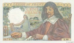 100 Francs DESCARTES  FRANCE  1944 F.27.05