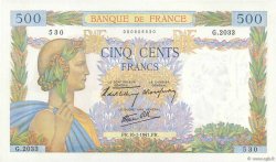 500 Francs LA PAIX  FRANCE  1941 F.32.13