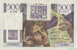 500 Francs CHATEAUBRIAND FRANCE  1948 F.34.08 TTB+