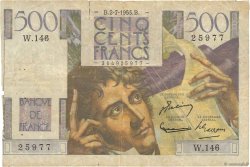 500 Francs CHATEAUBRIAND FRANCE  1953 F.34.13 P