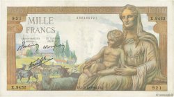 1000 Francs DÉESSE DÉMÉTER FRANCE  1943 F.40.38 TTB+