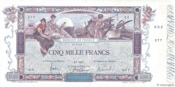 5000 Francs FLAMENG FRANCE  1918 F.43.01 VF+