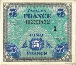 5 Francs DRAPEAU FRANCIA  1944 VF.17.03 EBC