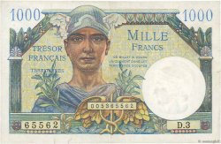 1000 Francs TRÉSOR FRANÇAIS FRANCE  1947 VF.33.03 TTB