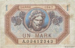 1 Mark SARRE FRANKREICH  1947 VF.44.01 SS