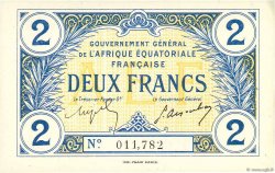 2 Francs AFRIQUE ÉQUATORIALE FRANÇAISE  1917 P.03 UNC