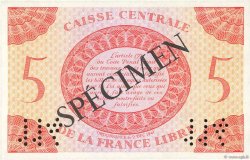 5 Francs Spécimen AFRIQUE ÉQUATORIALE FRANÇAISE Brazzaville 1941 P.10s NEUF