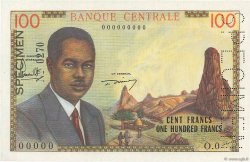 100 Francs Spécimen CAMEROON  1962 P.10s UNC-