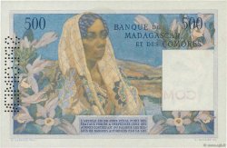 500 Francs Spécimen COMORES  1960 P.04s1 pr.NEUF