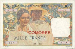 1000 Francs KOMOREN  1960 P.05b fVZ