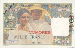 1000 Francs Spécimen COMORAS  1960 P.05s1 FDC