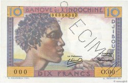 10 Francs Spécimen DJIBOUTI  1946 P.19s SPL
