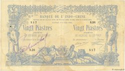 20 Piastres - 20 Piastres INDOCINA FRANCESE Saïgon 1905 P.036 BB