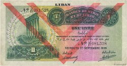 1 Livre LIBANO  1939 P.026d MBC