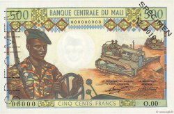 500 Francs Spécimen MALI  1972 P.12s AU+