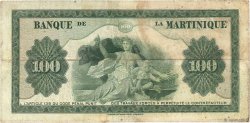 100 Francs MARTINIQUE  1942 P.19a MBC