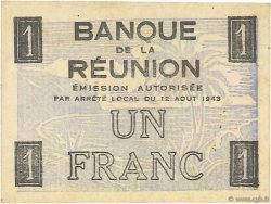 1 Franc Croix de Lorraine REUNION INSEL  1943 P.34 fST+