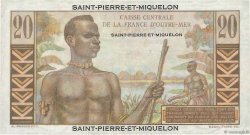 20 Francs Émile Gentil SAINT PIERRE AND MIQUELON  1946 P.24 XF-