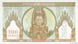 100 Francs Spécimen TAHITI  1956 P.14bs FDC