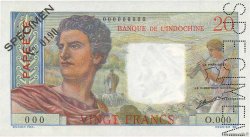 20 Francs Spécimen TAHITI  1963 P.21cS fST