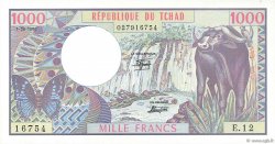 1000 Francs CHAD  1980 P.07 AU