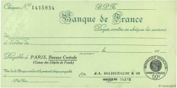 Francs  FRANCE régionalisme et divers Paris 1932 DOC.Chèque