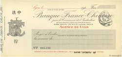 Francs FRANCE régionalisme et divers Paris 1920 DOC.Chèque SPL