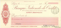 Francs FRANCE régionalisme et divers Lyon 1924 DOC.Chèque NEUF