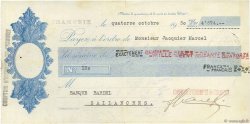 4674 Francs FRANCE regionalismo y varios Chamonix 1930 DOC.Chèque MBC