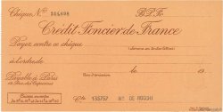 Francs FRANCE régionalisme et divers Paris 1933 DOC.Chèque SPL