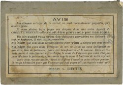 Francs FRANCE Regionalismus und verschiedenen Antibes 1939 DOC.Chèque SS