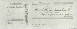 Francs FRANCE regionalismo e varie Paris 1880 DOC.Chèque SPL