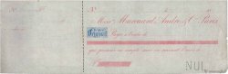 Francs Non émis FRANCE regionalismo e varie Paris 1865 DOC.Chèque BB