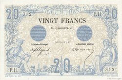 20 Francs NOIR FRANCE  1874 F.09.01