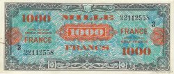 1000 Francs FRANCE FRANKREICH  1945 VF.27.03 fVZ