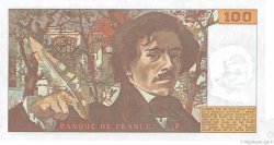 100 Francs DELACROIX modifié Fauté FRANCE  1981 F.69.05 UNC