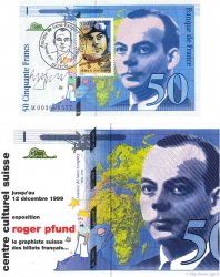 50 Francs SAINT-EXUPÉRY FRANCIA  1992 F.72.01b q.FDC