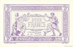 2 Francs TRÉSORERIE AUX ARMÉES Épreuve FRANKREICH  1919 VF.05.00Ec ST