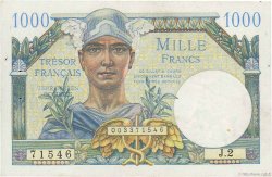 1000 Francs TRÉSOR FRANÇAIS FRANCIA  1947 VF.33.02 q.SPL