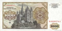 1000 Deutsche Mark ALLEMAGNE FÉDÉRALE  1960 P.24a SUP+