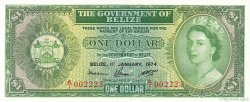 1 Dollar BELIZE  1974 P.33a FDC