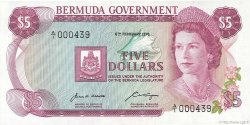 5 Dollars BERMUDA  1970 P.24a UNC-