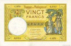 20 Francs MADAGASKAR  1948 P.037 fST+