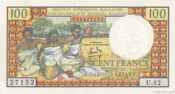 100 Francs - 20 Ariary MADAGASCAR  1966 P.057a SC+