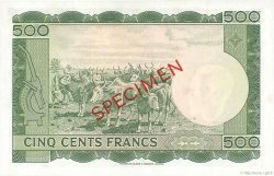 500 Francs Spécimen MALí  1960 P.08s SC+