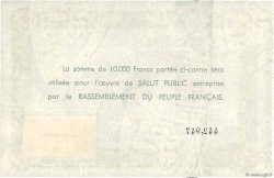10000 Francs FRANCE regionalism and various  1947  VF