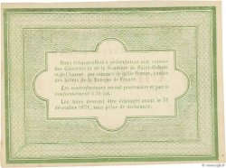 1 Franc Non émis FRANCE regionalism and miscellaneous Saint Gobain 1870 JER.02.17a AU