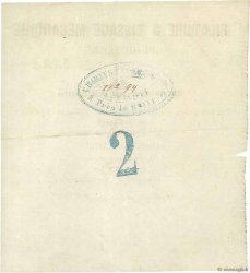 2 Francs FRANCE regionalism and various Graville 1871 JER.76.14a VF+